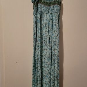 Cupshe Blue and Green Floral Jumpsuit
